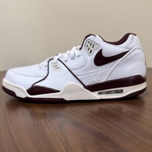 Size 10.5 - Us Men's  Nike Air Flight '89 Low Burgundy Crush